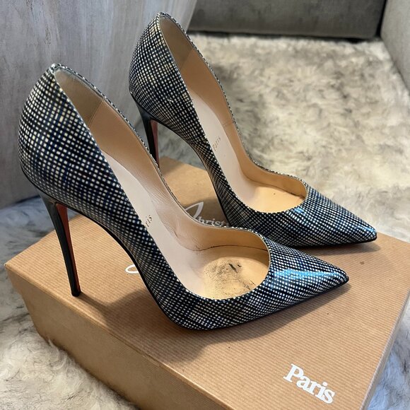 Christian Louboutin Black and White Heels Black Friday Deal - Picture 2 of 6
